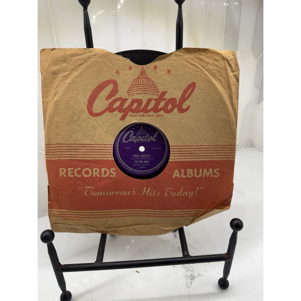 Pee Wee Hunt - 78 RPM Capitol - High‎ Society / Wabash Blues - R5